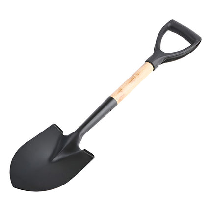Pala De Acero Con Mango De Madera 68cm Cgt00207 Negro