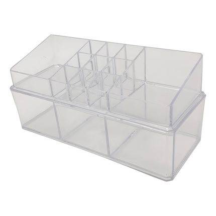 Organizador De Cosméticos De Acrílico Medida: 23x11x9cm Transparente