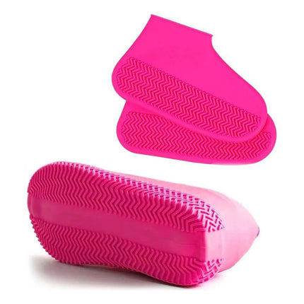 Zapatones Silicona Cubre Calzado M 35-39 Rosa Chicle 35-39