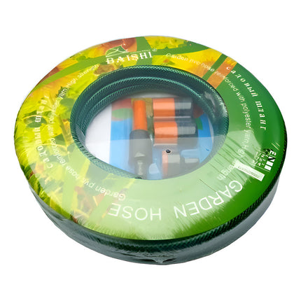 Manguera 15 Metros 1/2  C/accesorios Verde Oscuro