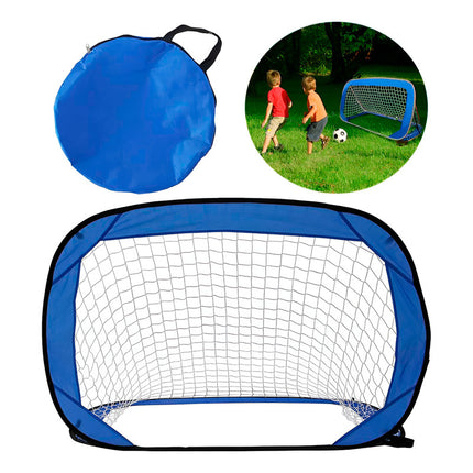 Arco Porteria Futbol Portatil Azul