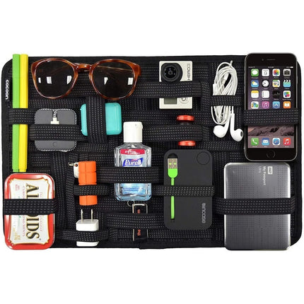 Tabla Organizador Digital Elástico Medidas 27,5 X 19,5 Cm Negro