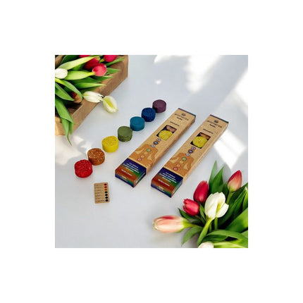Incienso Sahumerio Pastilla Organicas 7 Chakras Aromanza V