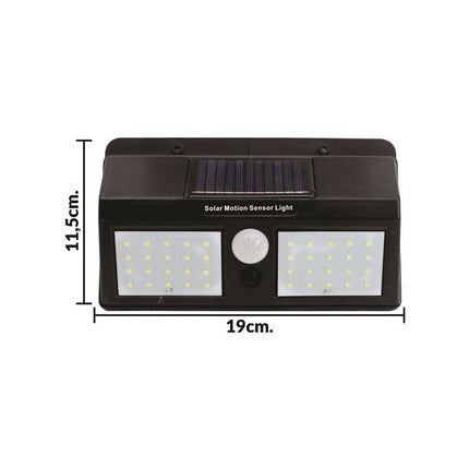 Lampara Foco Led Solar   Doble Con Sensor De Movimiento /luz