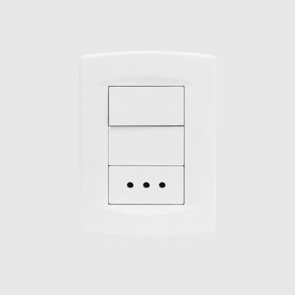 Plaqueta Sica Armada Blanca Con Llave Unipolar + 3 En Linea 220 A