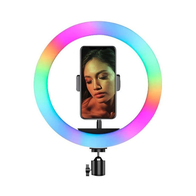Aro Luz Led Anillo Rgb P/ Camara Selfie Fotos Celular 20cm