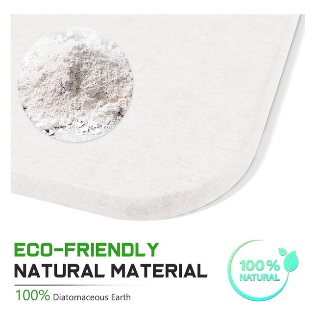 Alfombra  Piedra De Diatomita Para Baño Lisa Antideslizante V