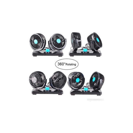 Ventilador Doble Para Auto Rotación De 360 Alta Calidad  N/a