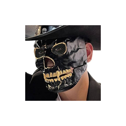 Mascara Halloween Con Apertura De Mandibula Y Banda Elástica X