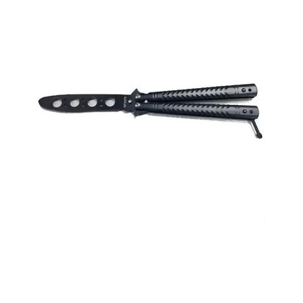 Navaja Mariposa Practica Trainer Entrenamiento Truco S/filo Negro