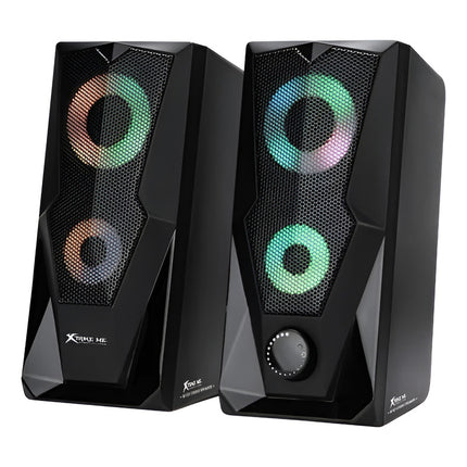 Parlantes Gamer Para Pc Musica Juego Xtrike Me Computadora  Negro