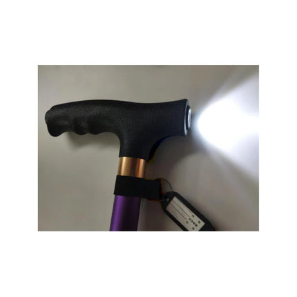 Bastón Plegable Regulable De Metal Con Luz X