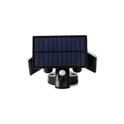 Foco Solar 78 Led Articulado Panel Solar Y Sensor 30 W Blanco