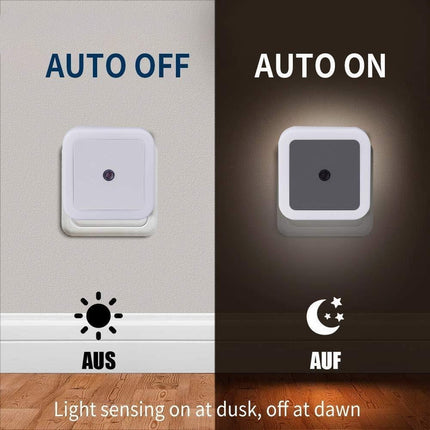Mini Lámpara Led De Noche Automática Con Sensor De Luz  A