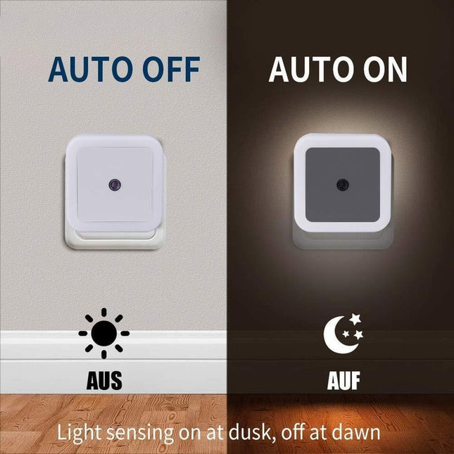 Mini Lámpara Led De Noche Automática Con Sensor De Luz  A