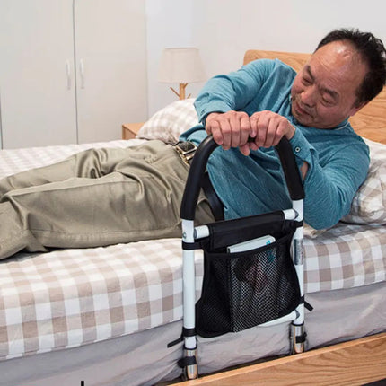 Baranda Para Cama Plegable Ideal Para Adulto Mayor Seguridad Gris