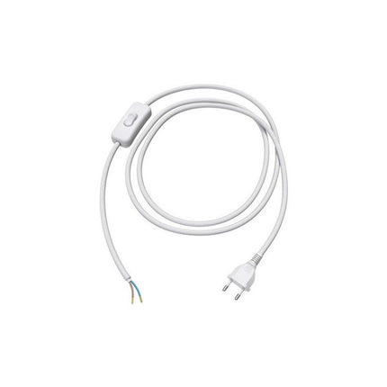 Cable Con Interruptor Llave Y Enchufe Ideal Lámpara Portátil
