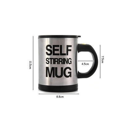 Taza Jarra Con Revolvedor Automatico Mezclador Cafe Leche