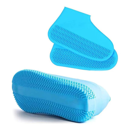 Zapatones Silicona Cubre Calzado M 35-39 Celeste 35-39