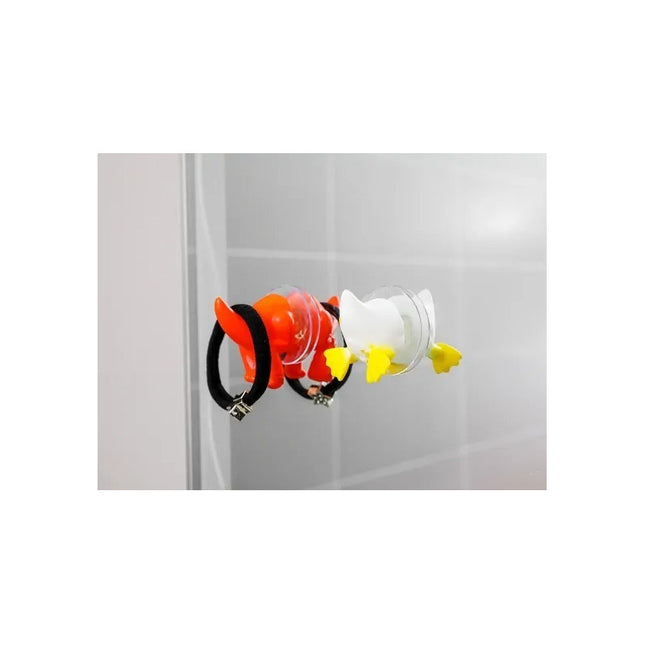 Ganchos Para Ropa Cola De Animales Por Unidad Con Ventosa Blanco