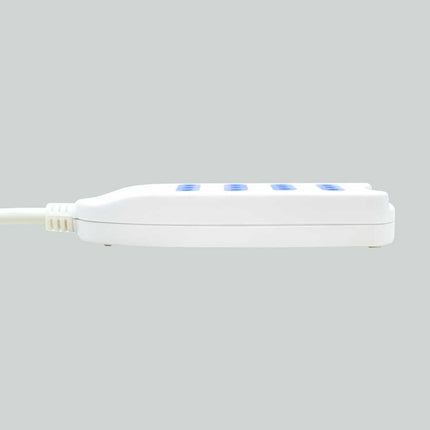 Alargue 4 Modulos S/llave 3 Metros  Led Life  Blanco