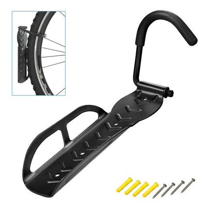 Soporte De Pared Para  Bicicleta Rueda Fija  Negro