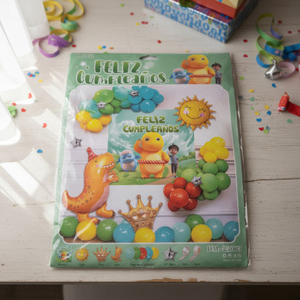 Set De Globos Y Decoracion Para Cumpleaños De Dinosaurio