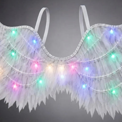 Alas Con Luces Para Disfraz Blanco