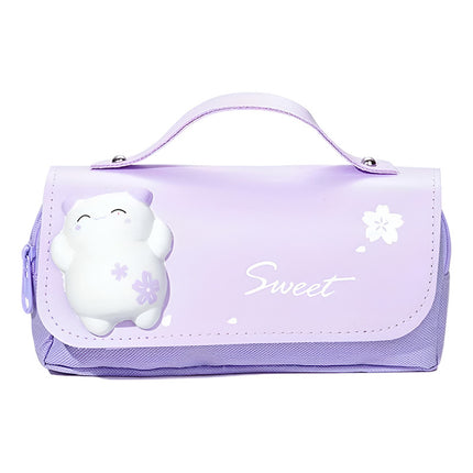 Cartuchera Escolar Kawaii 3d Violeta Violeta