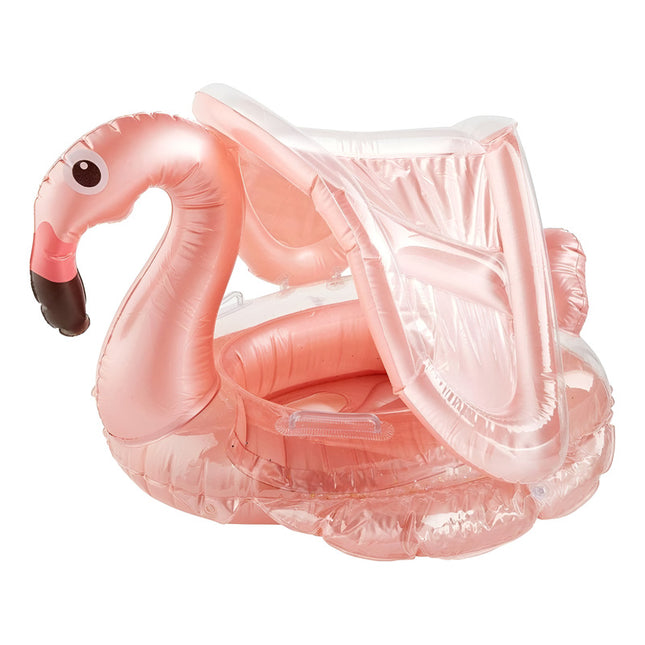 Inflable Flamenco Con Techo 85cm Rosado Rosa