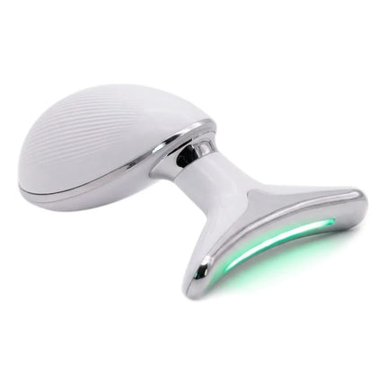 Masajeador Térmico De Cuello Y Rostro Terapia De Luz E Iones Blanco