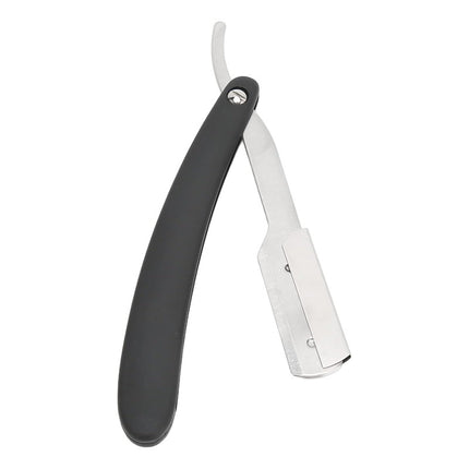 Navaja De Corte Para Barbería O Peluquería Negro/plateado