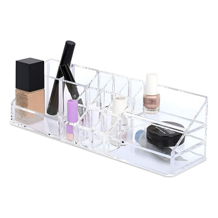 Organizador Acrílico Para Cosméticos 28x8x9cm Transparente