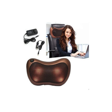 Almohada Masaje Shiatsu P/cuello Y Espalda  Rojo