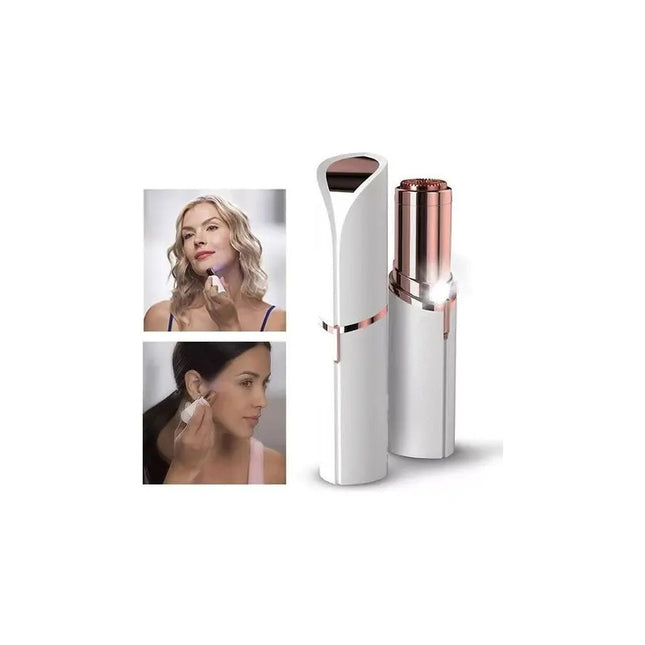 Removedor De Vello Facial Femenino Rasurador Carga Usb  Blanco