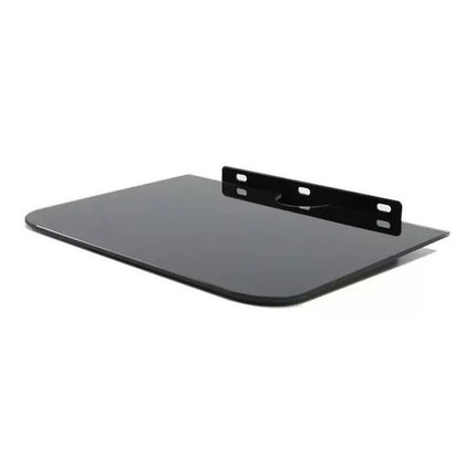 Soporte Canalera, Decodificador, Consola, Dvd Vidrio Negro
