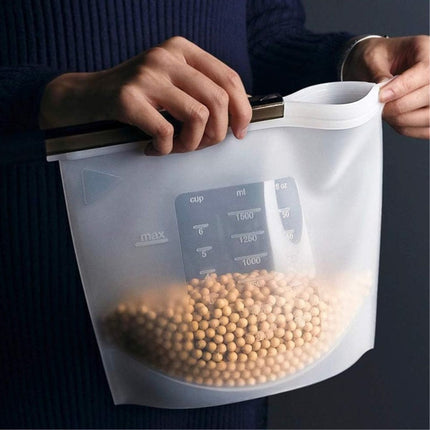 Bolsa De Silicona Reutilizable Para Alimentos 1500ml V