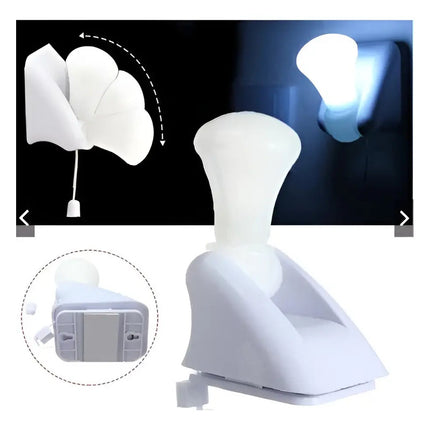 Lampara Led A Pila Con Adhesivo Y Base Foco  Ropero Nuevo  Blanco Frío Blanco Frío