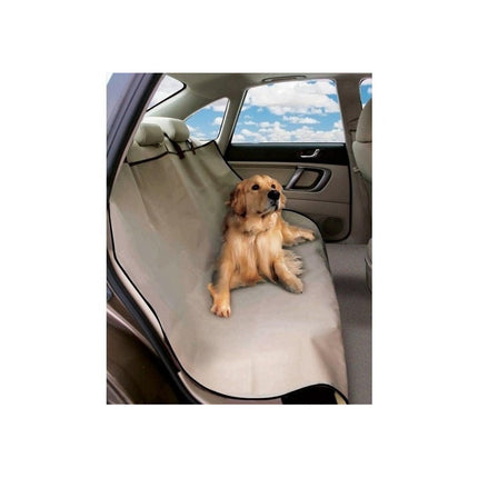 Funda Cubreasiento Impermeable Auto Mascotas Perros 2 Plazas Negro