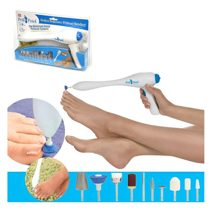 Torno Para Pies De 10 Piezas Uñas Pistola  Pedicura Blanco