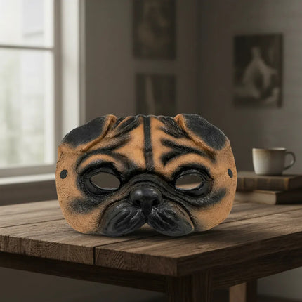Máscara De Perro Realista 23x17cm Cpt01255 Marrón