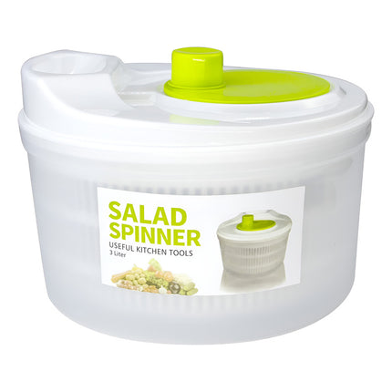 Centrifugador De Vegetales Escurridor De Lechuga  Blanco Y Verde