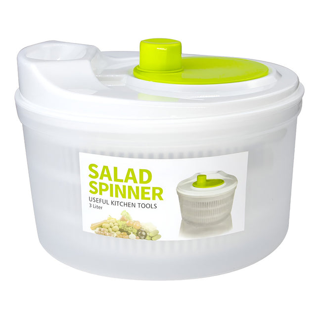 Centrifugador De Vegetales Escurridor De Lechuga  Blanco Y Verde