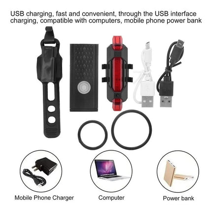 Luces Led Bicicleta Delantera Y Trasera Recargables Usb Kit
