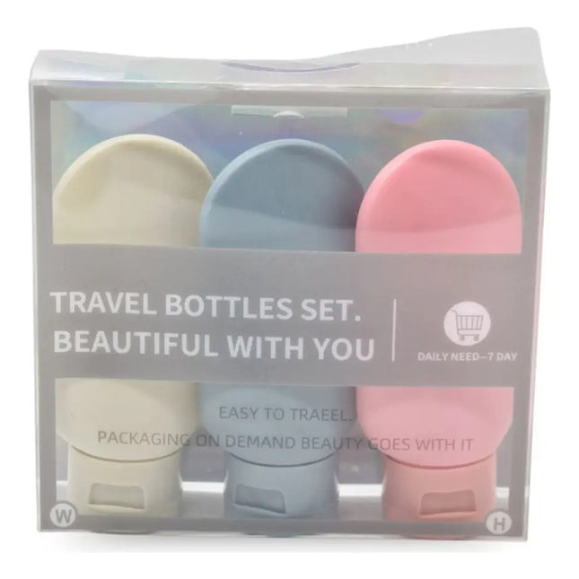 Set De Dispensadores De Viaje X 3 Unidades X