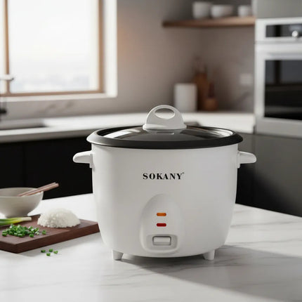 Olla Arrocera Electrica 1.8l 700w Blanco Sokany Blanco 1