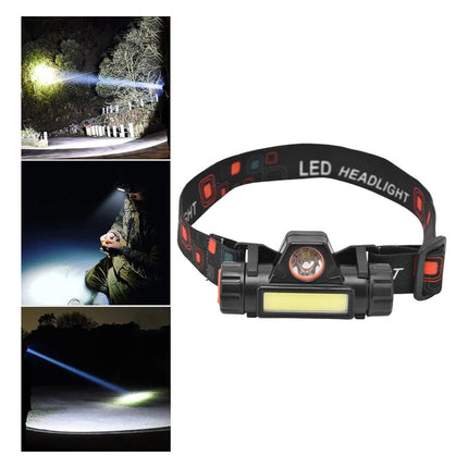 Linterna Minero Led Recargable Ajustable Led 3w  Blanco Negro