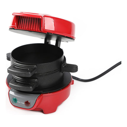 Maquina De Hamburguesas Para Cocción  Rapida 600w Rojo