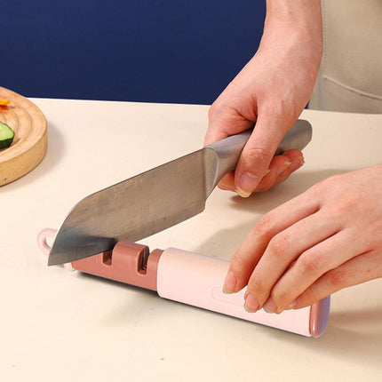 Afilador De Cuchillo Tijera Con  Pela Papa  2 En 1  V