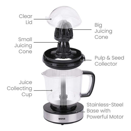 Juguera Marvo Hyz-018 De Plastico Negro